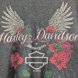 Harley Davidson Ladies Bling Pre-Washed Tee